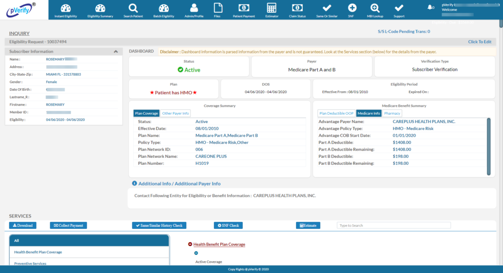 Medicare Patient Eligibility Instant Verification  Fast and Accurate