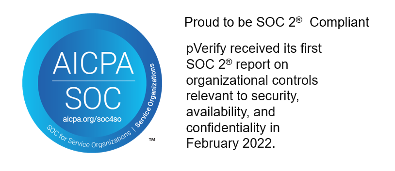 pVerify prioritizes Cybersecurity and PHI protection with successful SOC2 Compliance Examination